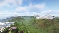 A landscape as seen with Distant Horizons (Image via Mojang)
